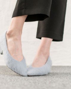 퍼플랫/플랫구두/미들굽/퍼구두