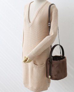 털가방 스타우드 버킷백