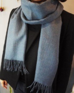 울 머플러 목도리 (카키,블루)