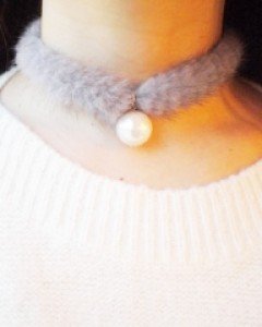 밍크초커 밍크목걸이 밍크초크