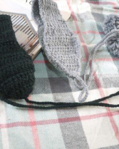 폼폼 니트 방울 귀마개