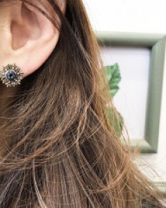 눈꽃 포인트 귀걸이