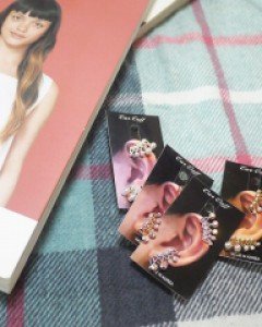 왕관 이어커프 귀걸이