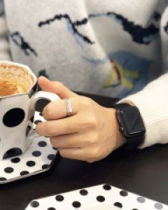 [92.5%] 로랑 체인 실버반지