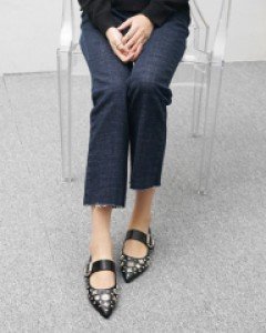 장식 스트랩 플랫