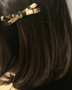 [프랑스핀] 미니 포인트 호피 집게핀