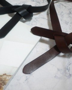 마랑 매듭 가죽 여자 레체 벨트 (3color)