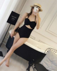 프릴 하이웨스트 비키니 수영복