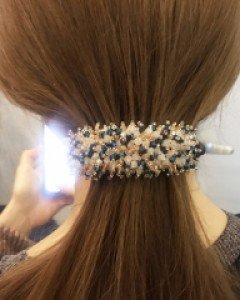 명품 비즈 바나나핀