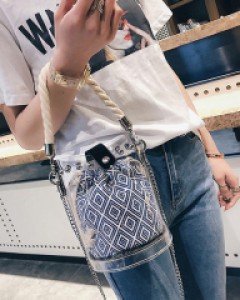 밧줄 스트랩 체인 투명백