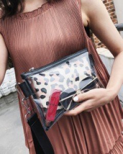 미니 투명 클러치 크로스백