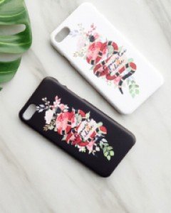 블랙화이트 스네이크 아이폰 겔럭시 옵티머스 케이스