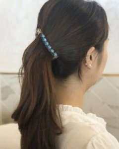 데이지 투명 미니 바나나핀