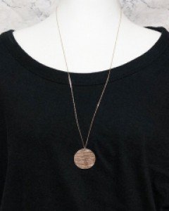 92.5% 핑크골드 유니크 롱 실버목걸이