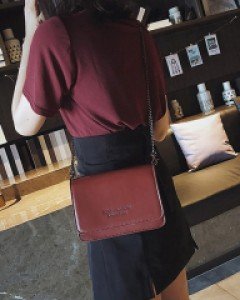 가을 사각 심플 숄더백 (3color)