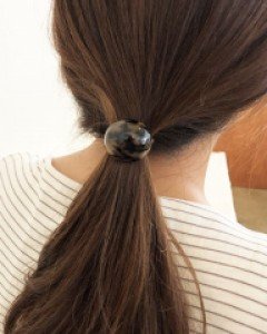 [프랑스핀] 동글동글 호피 머리끈