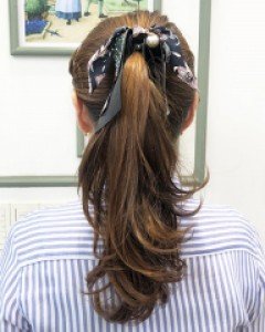 페이즐리 3단 리본 바나나핀 (3color)