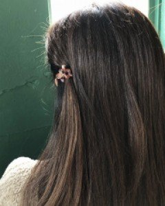 [아즈나브르] 마블 플라워 미니 집게핀 (4color)