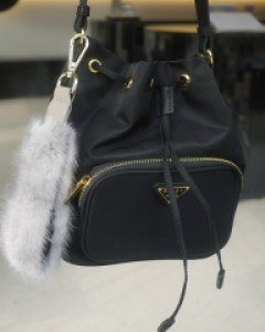 럭셔리 밍크 가방 키링 키홀더 (4color)