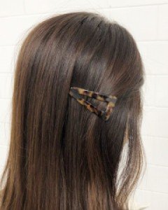 [프랑스핀] 세모 호피 머리핀 (2color)