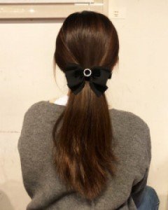 큐빅 라운드 리본 자동핀 (3color)