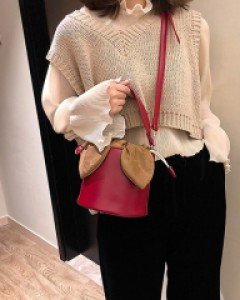 미니 스타우드 버킷백 (3color)