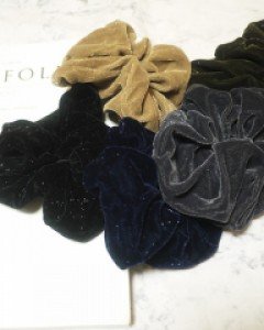 빅 벨벳 펄 곱창 슈슈 스크런치 헤어끈 (5color)