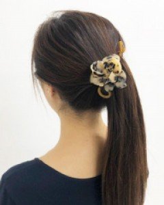 [프랑스핀] 빅플라워 호피 바나나핀 (2color)