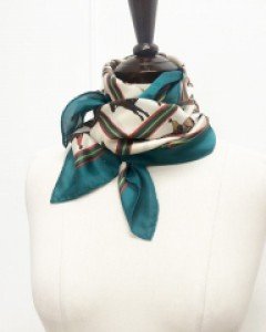 사각 말 프린트 스카프 (2color)