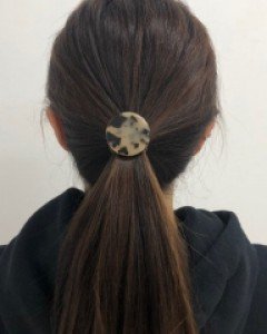 [프랑스핀] 써클 호피 머리끈 (2color)