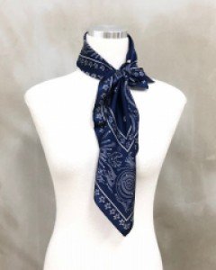 실크 100% 별 달 쁘띠 스카프