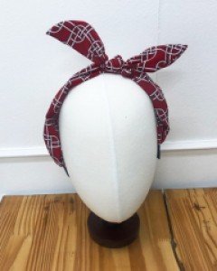 미로무늬 와이어 머리띠 헤어밴드