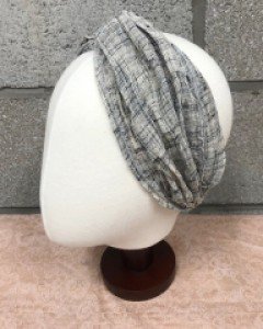 휴양지 린넨 넓은 헤어터번 헤어밴드