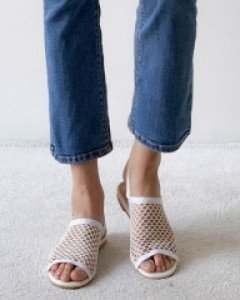 니트 그물 망사 여름 샌들