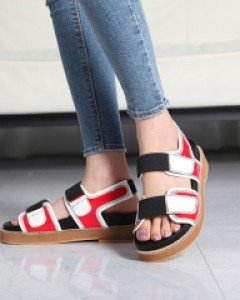 찍찍이 에나멜 통굽샌들(무료배송)