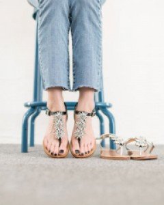 에나멜 큐빅샌들 / 큐빅쪼리 (무료배송)