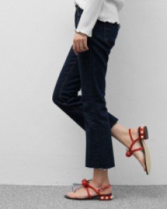 체리 진주굽 쪼리샌들(무료배송)