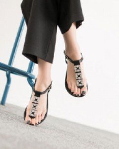 큐빅 쪼리 샌들 (무료배송)