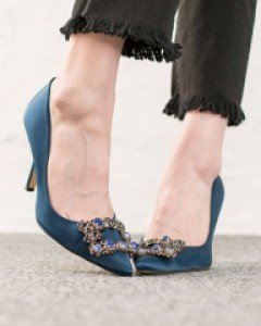 큐빅 마놀로 컬러 8cm 힐