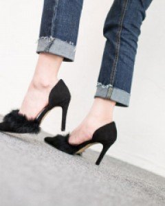 토끼털힐/스웨이드퍼힐/퍼구두