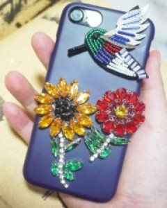 큐빅 꽃 아이폰 6 / 아이폰7 케이스