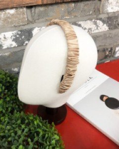 새틴 주름 헤어밴드 머리띠 7color