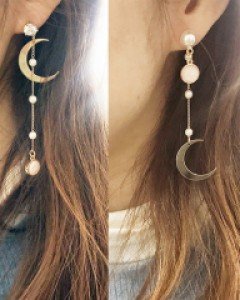 언발 달 드롭 귀걸이