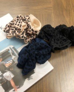 프릴 호피 곱창 슈슈 스크런치 헤어끈