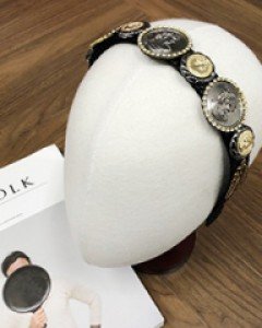 엔틱 코인 장식 빈티지 헤어밴드 머리띠