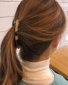 [프랑스핀] 호피 큐빅 자동 바나나핀