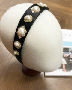 벨벳 새틴 큐빅 아이유 한혜진머리띠 헤어밴드