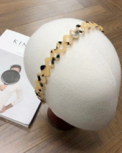 [프랑스핀] 꽈배기 호피 헤어밴드 머리띠