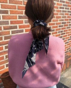 나혼자산다 손담비 페이즐리 곱창밴드 스크런치 슈슈 헤어끈 머리끈