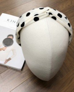 꼬임 빅도트무늬 헤어밴드 머리띠 2color
